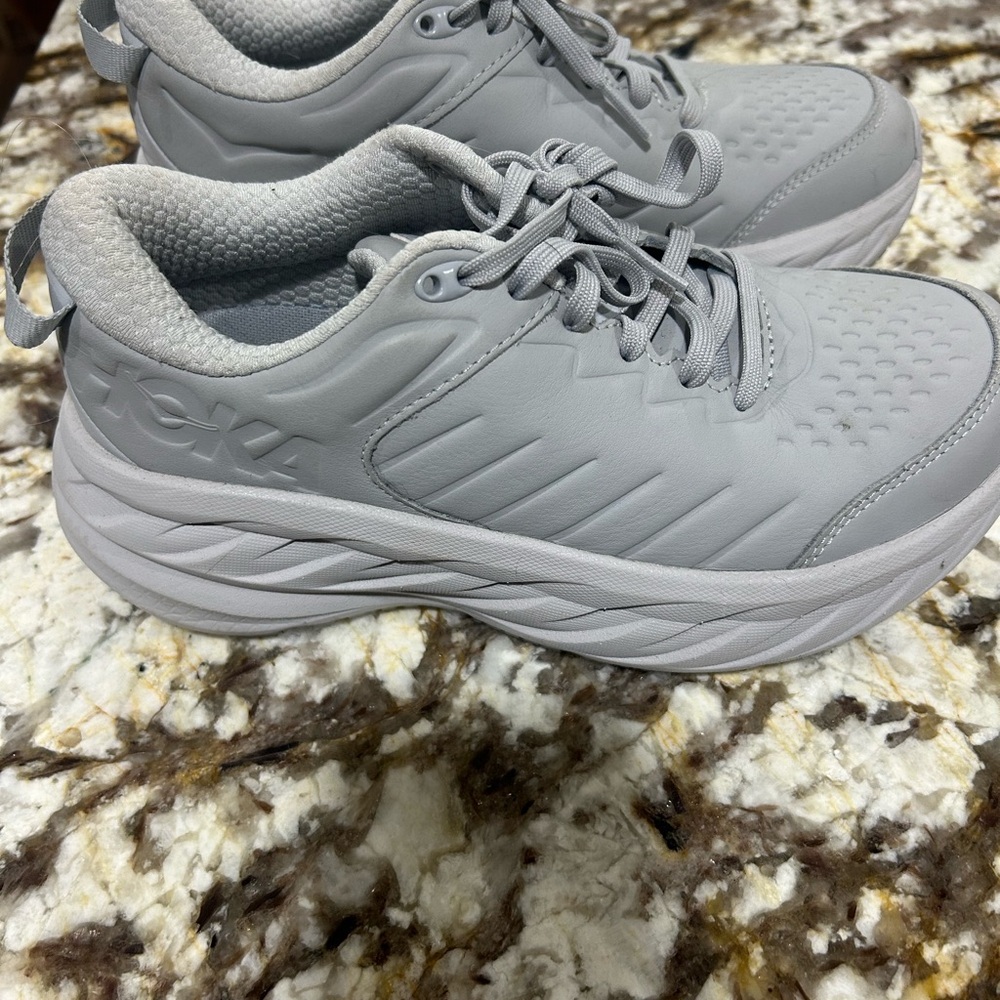 Hoka Gray Athletic Shoes